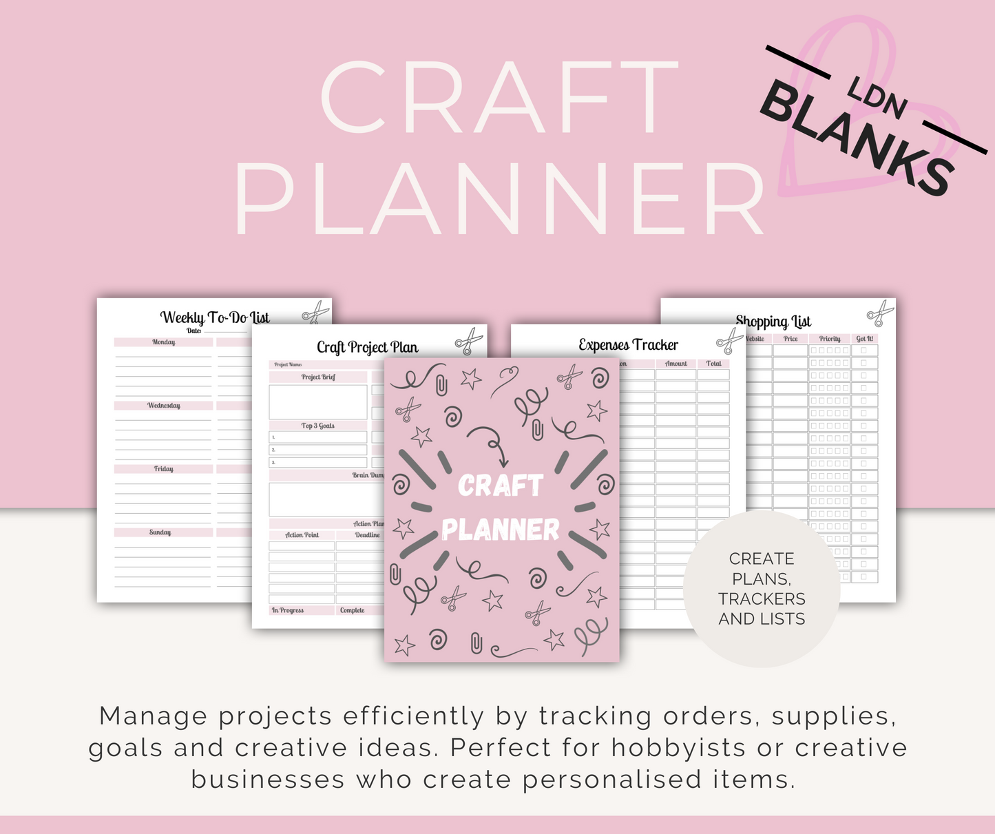EBOOK: CRAFT PLANNER DIGITAL DOWNLOAD