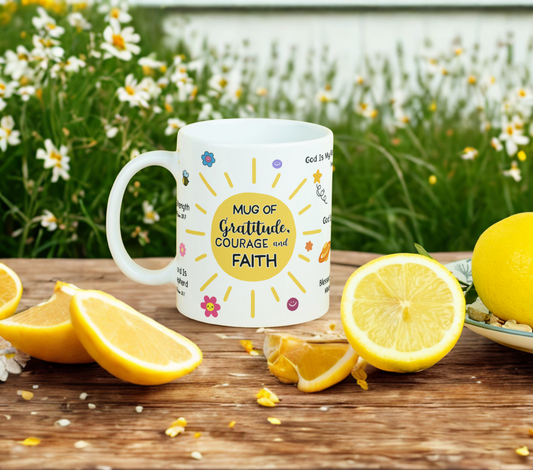 Courage & Faith MUG SUBLIMATION PRINT