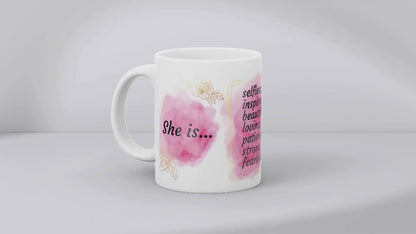 She Is My Mum Coffee Mug 11oz – Cute Mum Gift Mug – Mother’s Day Ceramic Mug