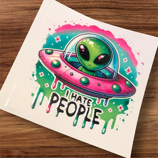 UVDTF Decal - I hate people