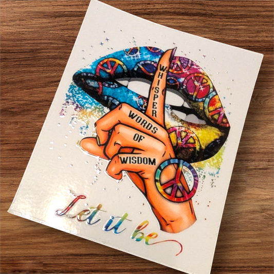 UVDTF Decal - let it be