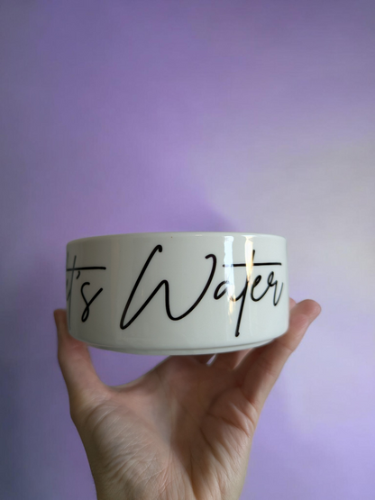 Personalised Ceramic Pet Bowl – Custom Dog Bowl with Name – Personalised Dog & Cat Feeding Bowl – Pet Gift for Dog Lovers