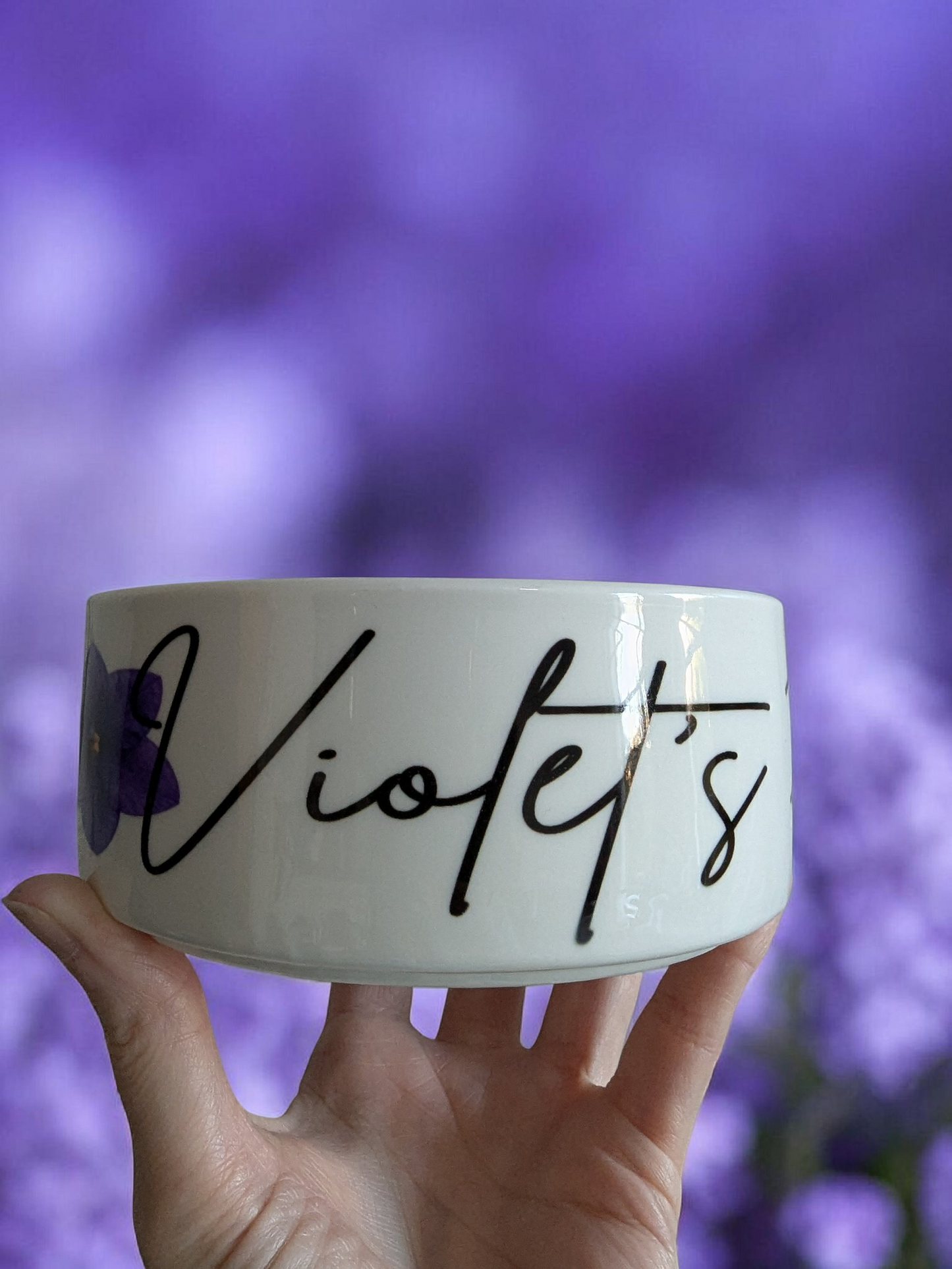 Personalised Ceramic Pet Bowl – Custom Dog Bowl with Name – Personalised Dog & Cat Feeding Bowl – Pet Gift for Dog Lovers